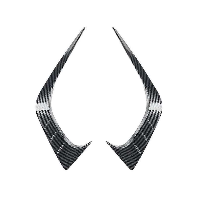 Car Front Bumper Splitter Spoiler Fog Light Canard for 11th Generation 2021+ Carbon Fiber Pattern