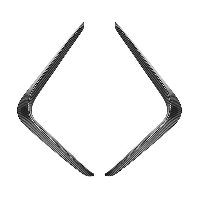 Car Front Bumper Splitter Spoiler for 4 Series G26 2020+ Fog Lights Decorative Cover Carbon Fiber