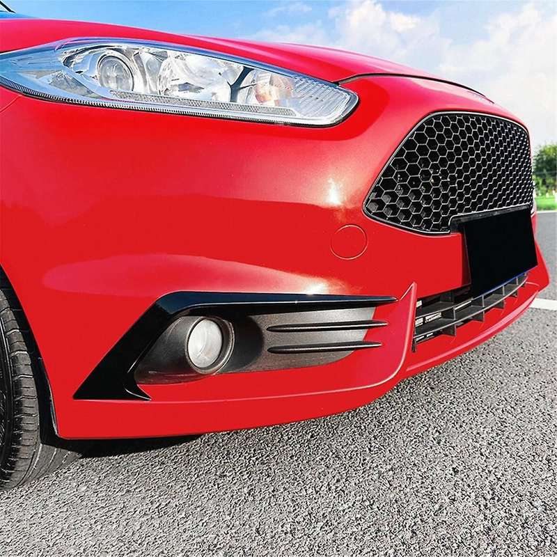 Car Front Bumper Splitter Spoiler Decorative Trims Fog Light Canard for Fiesta St Mk6 2012-2017 Glo