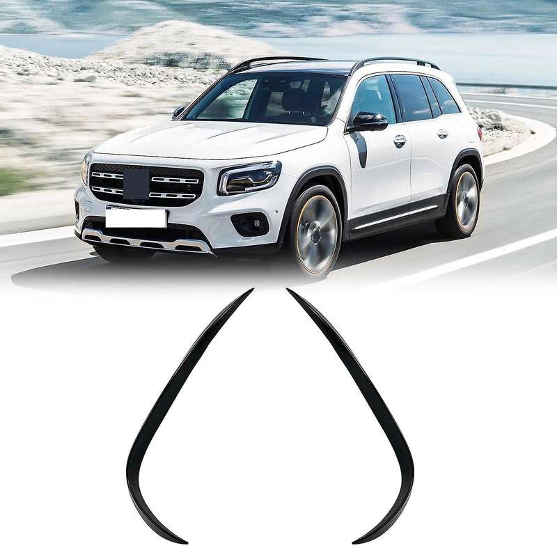 Car Front Bumper Splitter Spoiler Side Decorative Covers Trim for X247 GLB180 GLB200 Gloss Black