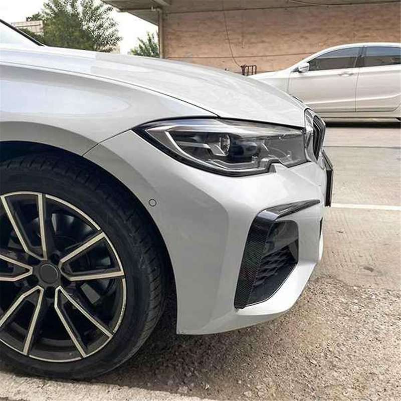 Car Front Bumper Splitter Spoiler Trim Fog Light Canard for 3 Series G20 320i 325i 2019-2022, A
