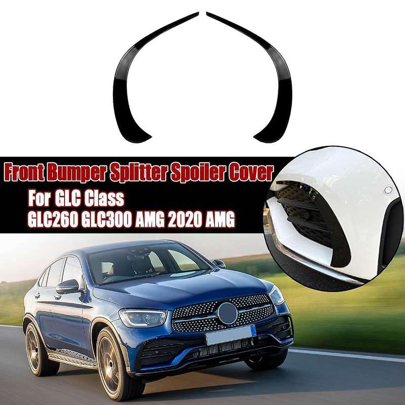 Car Front Bumper Splitter Spoiler Side Decorative Covers Trim for GLC Class GLC260 GLC300 2020 2021