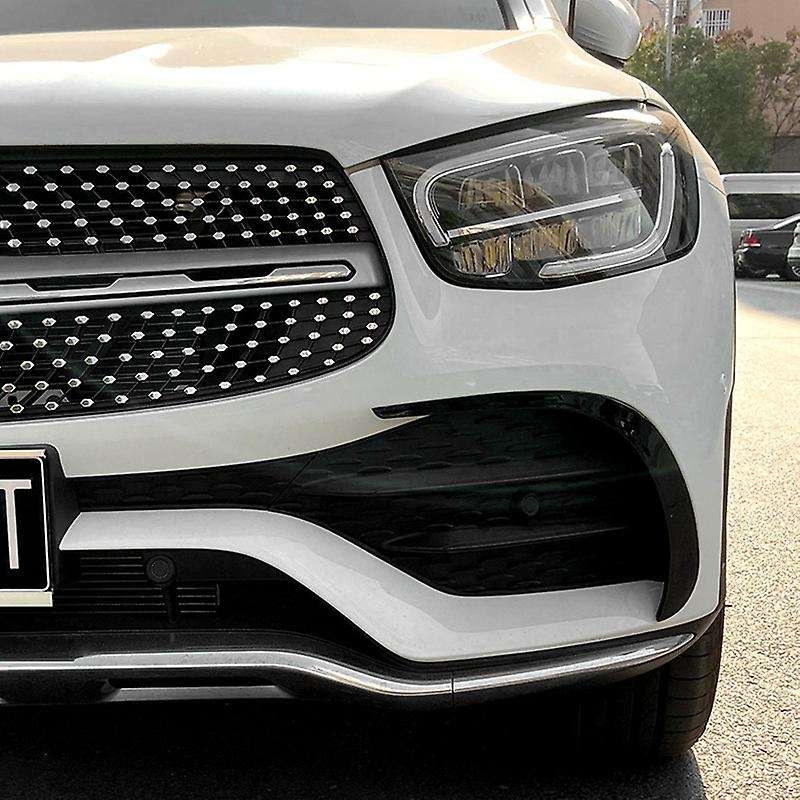 Car Front Bumper Splitter Spoiler Side Decorative Covers Trim for GLC Class GLC260 GLC300 2020 2021