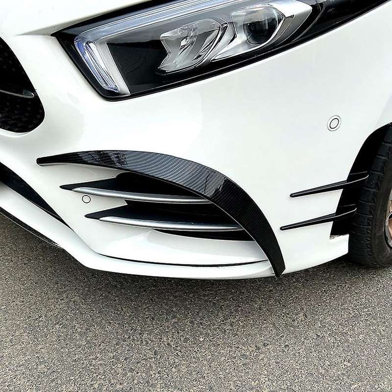 Car Front Bumper Splitter Spoiler Trim, for a Class W177 Sport A35 A180 A200 A220 A260 2019+ Carbon