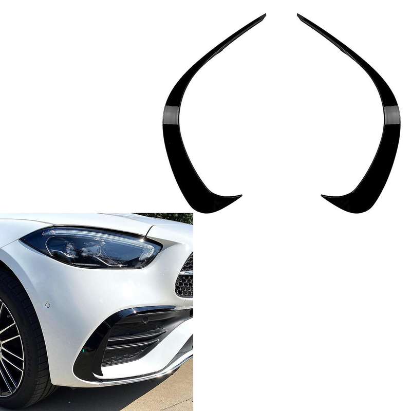 Car Front Bumper Splitter Spoiler Side Decorative Covers Trim for C-Class W206 2021 2022 C200 C260 B