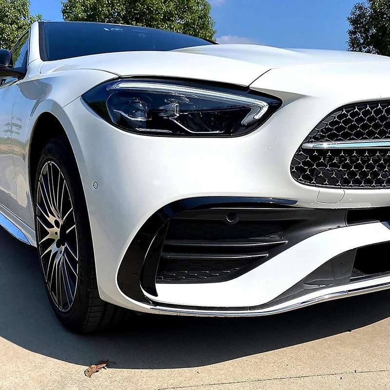 Car Front Bumper Splitter Spoiler Side Decorative Covers Trim for C-Class W206 2021 2022 C200 C260 B