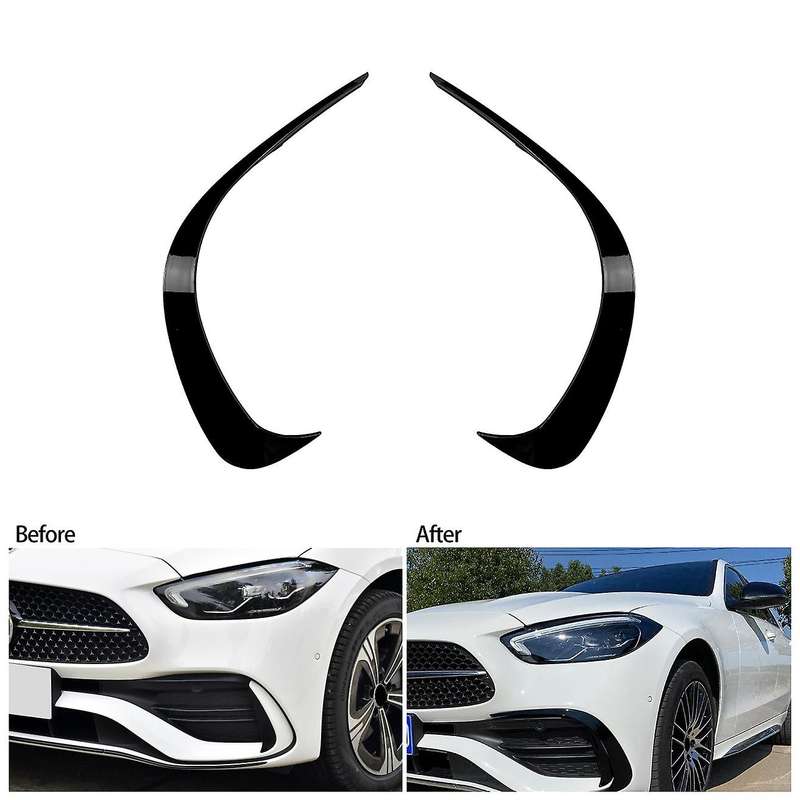 Car Front Bumper Splitter Spoiler Side Decorative Covers Trim for C-Class W206 2021 2022 C200 C260 B