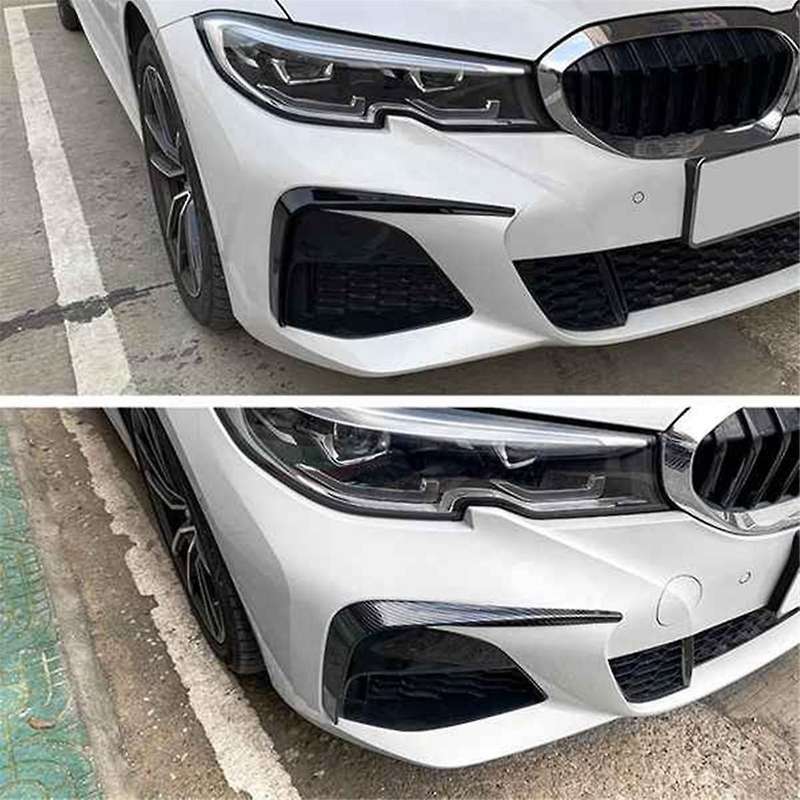Car Front Bumper Splitter Spoiler Trim Fog Light Canard for 3 Series G20 320i 325i 2019-2022, B