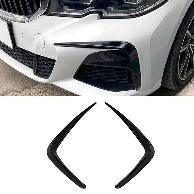 Car Front Bumper Splitter Spoiler Trim Fog Light Canard for 3 Series G20 320i 325i 2019-2022, B