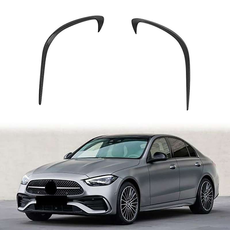 Car Front Bumper Splitter Spoilers Canard Air Knife Surround Trim for C-Class W206 2021 2022 C200 C2