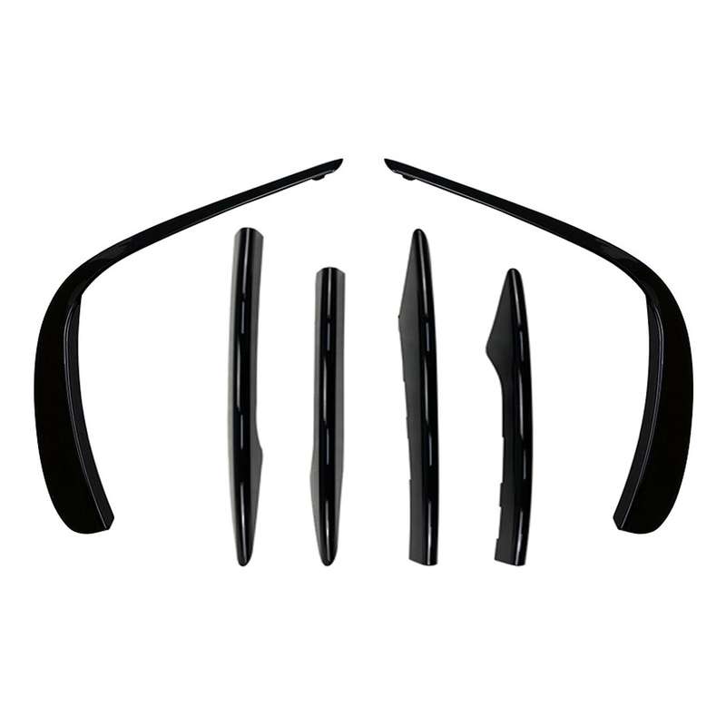 Car Front Bumper Spoiler Cover Fog Light Grille Stip for E Class W213 E260 E300 E53 2021 C