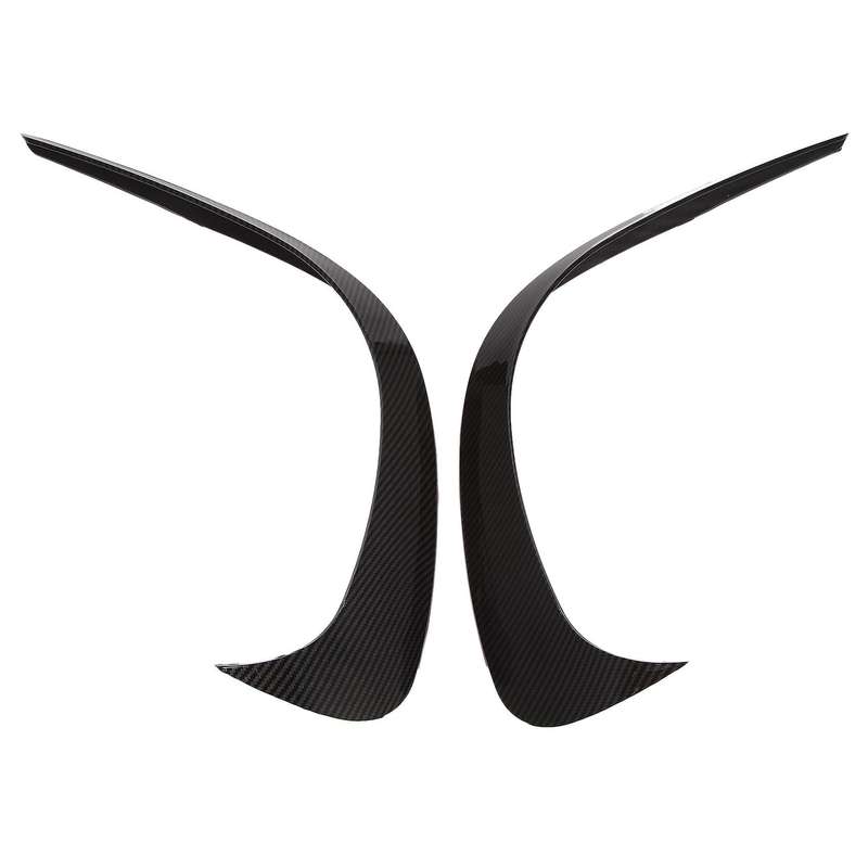 Car Front Bumper Splitter Spoilers Cover Trim for - C-Class W206 2022+ C200 C260 C300 Carbon Fiber