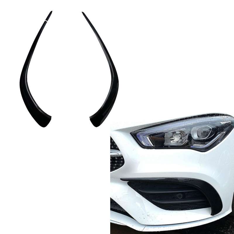 Car Front Bumper Splitter Spoilers Canard Air Knife Surround Trim for CLA W118 C118 CLA35 2020+ Carb