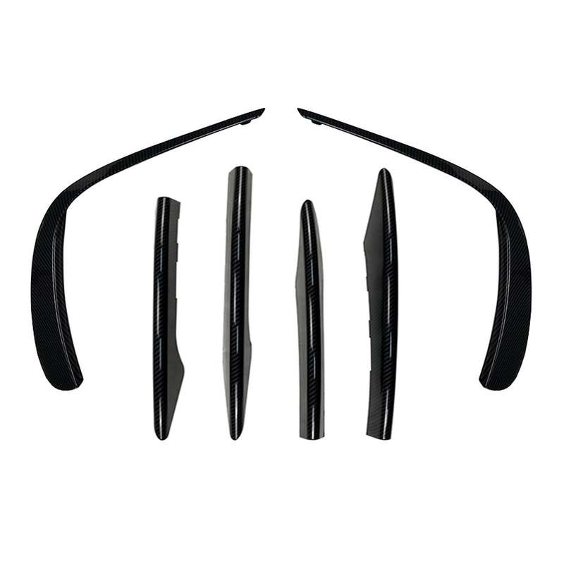 Car Front Bumper Spoiler Cover Fog Light Grille Stip for E Class W213 E260 E300 E53 2021 A