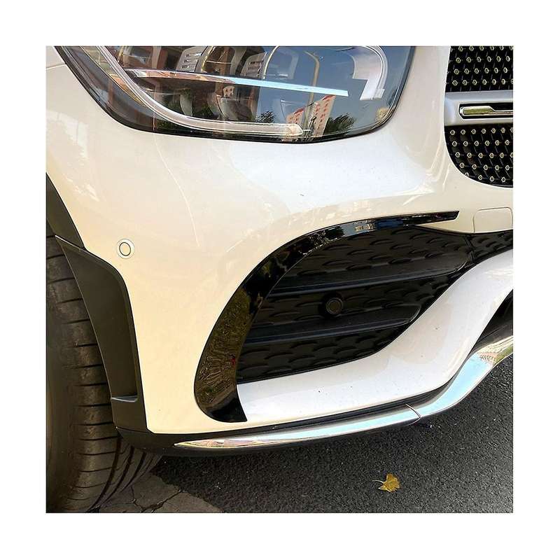 Car Front Bumper Spoiler Outlet Abs Trim Cover for Glc X253 Glc260 Glc300 2020 2021(carbon)