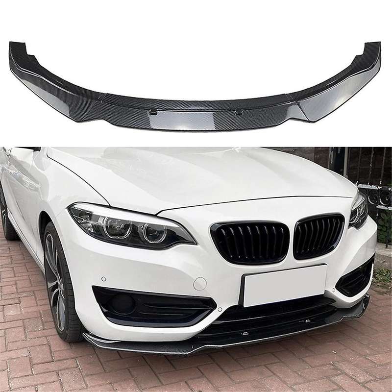 Car Front Bumper Spoiler Lip Lower Splitter Blade for 2 Series F22 2014-2019 Spoiler Diffuser Guard