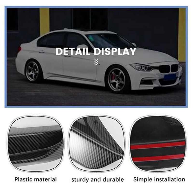 Car Front Bumper Spoiler Fog Light Trim Cover Bumper Splitter for F30 F35 M Pack 320i 325i 2013-2019