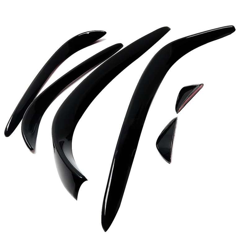 Car Front Bumper Spoiler Splitter Cover Fog Light Splitter Trim for C Class W205 2015-2019