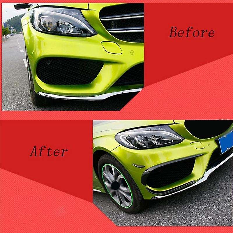 Car Front Bumper Spoiler Splitter Cover Fog Light Splitter Trim for C Class W205 2015-2019