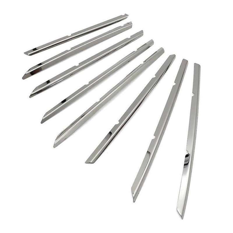 Car Front Bumper Top Grille Grill Strips Trim for 3008 GT 2016-2020 5008 GT 2017-2020 Stainless Stee