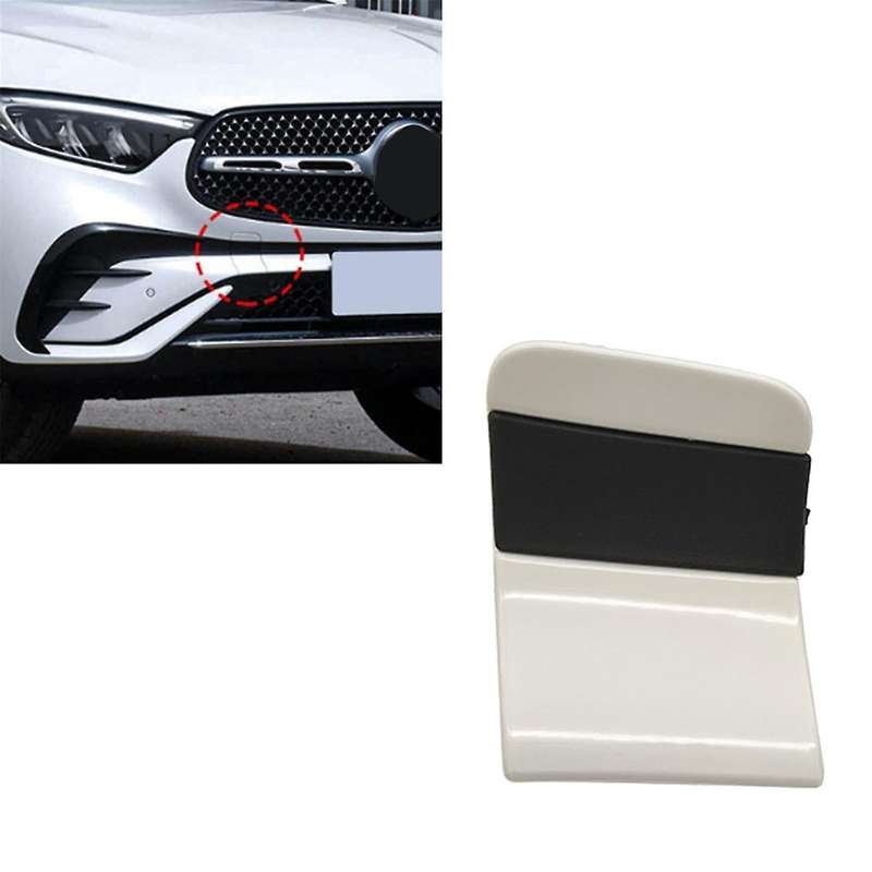 Car Front Bumper Tow Eye Hook Eye Cover Cap 2548851801 for - GLC W254 2023+ Front Trailer Cover Whi