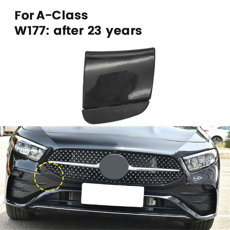 Car Front Bumper Tow Hook Cover Assembly Painted 1778859005 for A-Class W177 2023+ Black