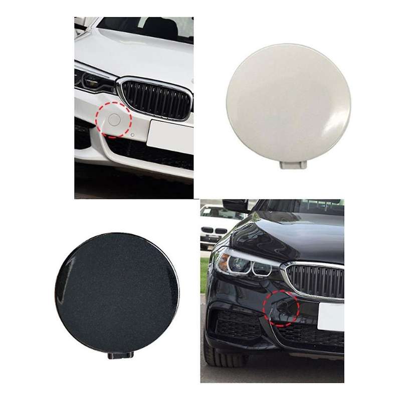 Car Front Bumper Tow Hook Cover Cap Painted 51118068068 for 5 Series G30 G38 2017-2020 White