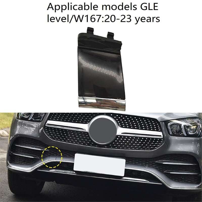 Car Front Bumper Tow Hook Cover Cap Painted 1678853608 for -CLASS W167 2020-2023 Black
