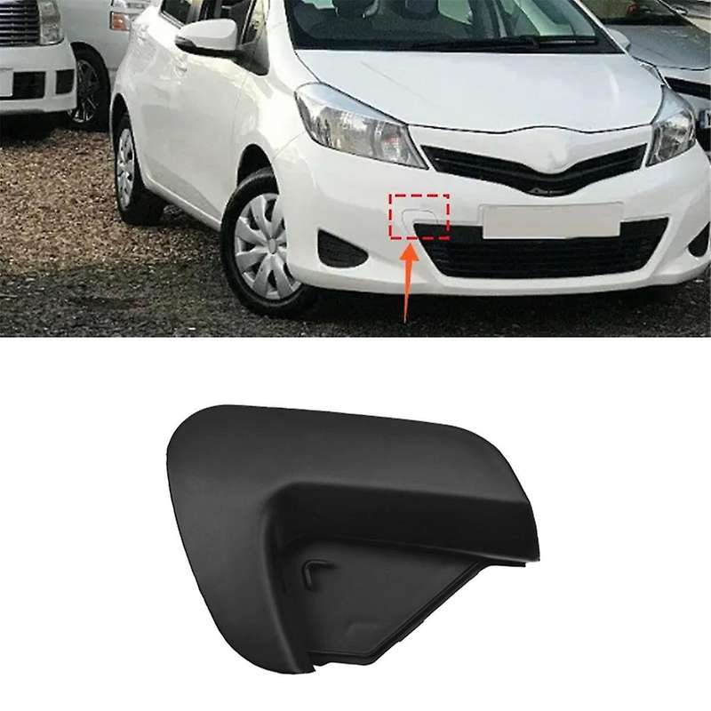 Car Front Bumper Tow Hook Cover Lid Towing Trailer Hauling Eye Cap for Yaris LE / Vitz 2012 2013 201