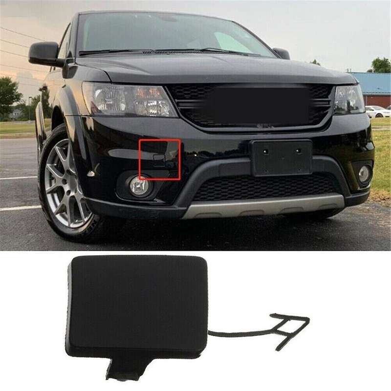 Car Front Bumper Tow Hook Cover Retractor Cover Tow Hook Cover for Journey Crossroad 2011-2019 1TX87