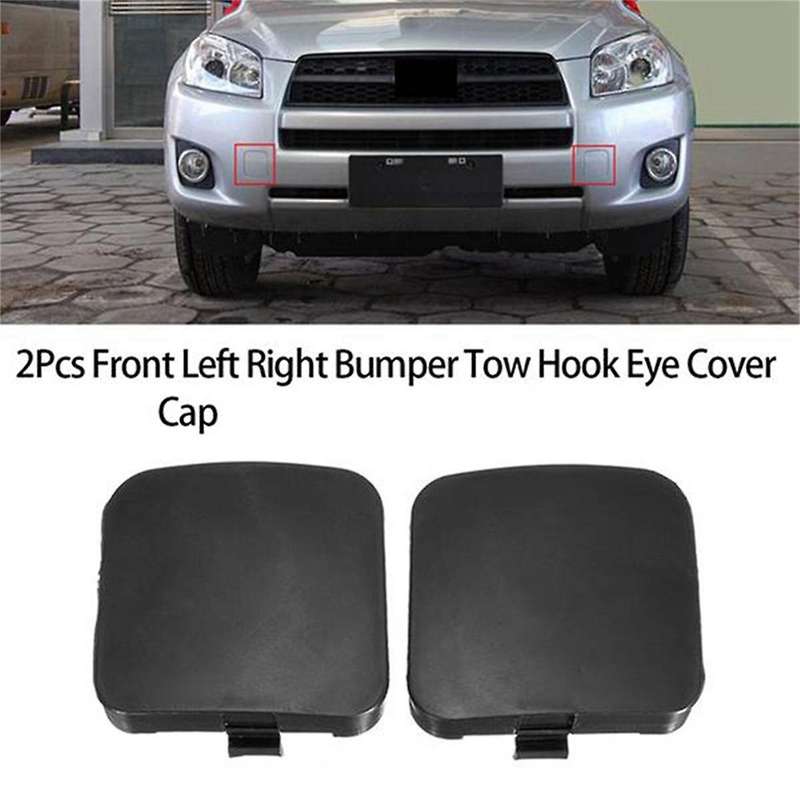 Car Front Bumper Tow Hook Cover Towing Hole Lid Trailer Trim Cap for 2009-2012 53285-0R907 53286-0R9
