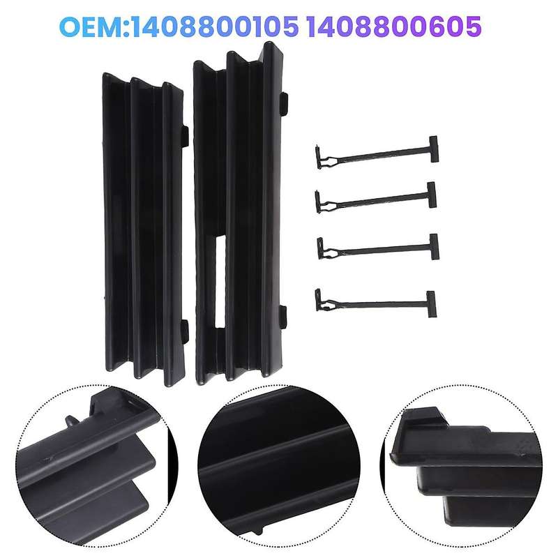Car Front Bumper Tow Hook Covers Caps 1Pair Fits for S-Class W140 4-DOOR 1992-1993 1408800105 140880