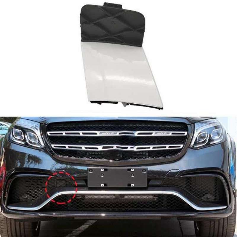Car Front Bumper Towing Hook Cover Painted 2928853622 for - GLS W166 W292 Tow Hook Cap White
