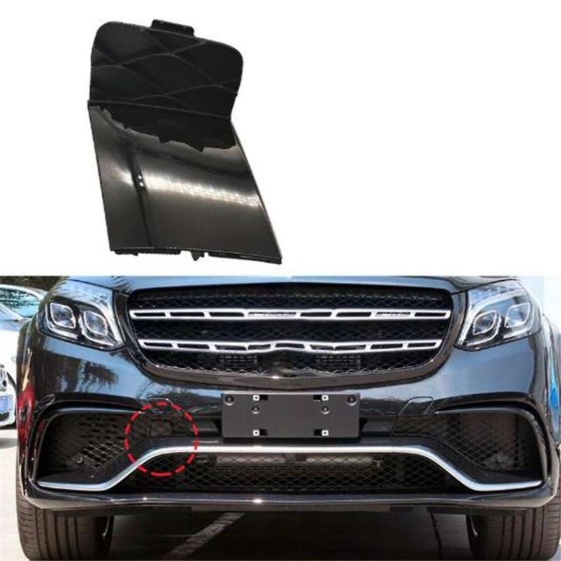 Car Front Bumper Towing Hook Cover Painted 2928853622 for - GLS W166 W292 Tow Hook Cap Black