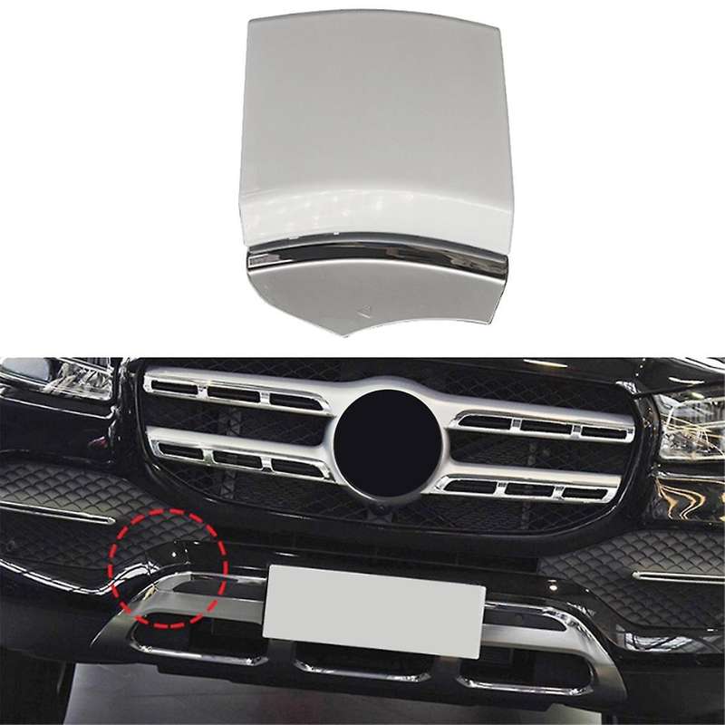 Car Front Bumper Towing Hook Cover Tow Hook Cap Painted 1678855002 for GLS W167 2020-2023 White