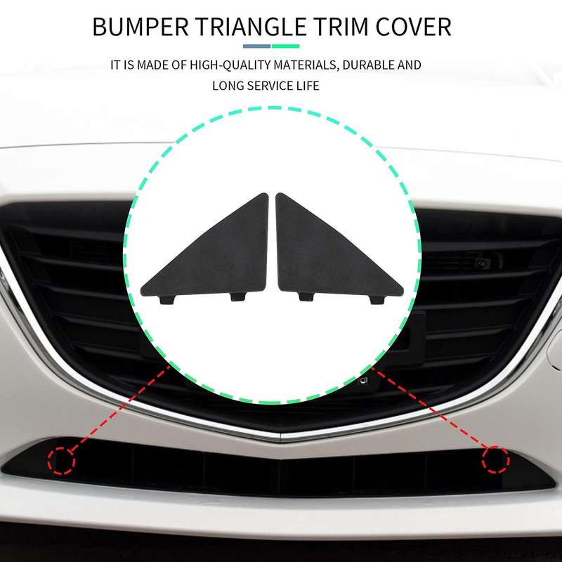 Car Front Bumper Triangle Trim Cover Cap for Mazda 3 Axela 2014-2016 Bhn1-50-101 Bhn1-50-102