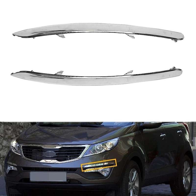 Car Front Bumper Trim Strip Fog Lamp Upper Side Trim Strip Plating for 2011-2015 865823W000 865813W0