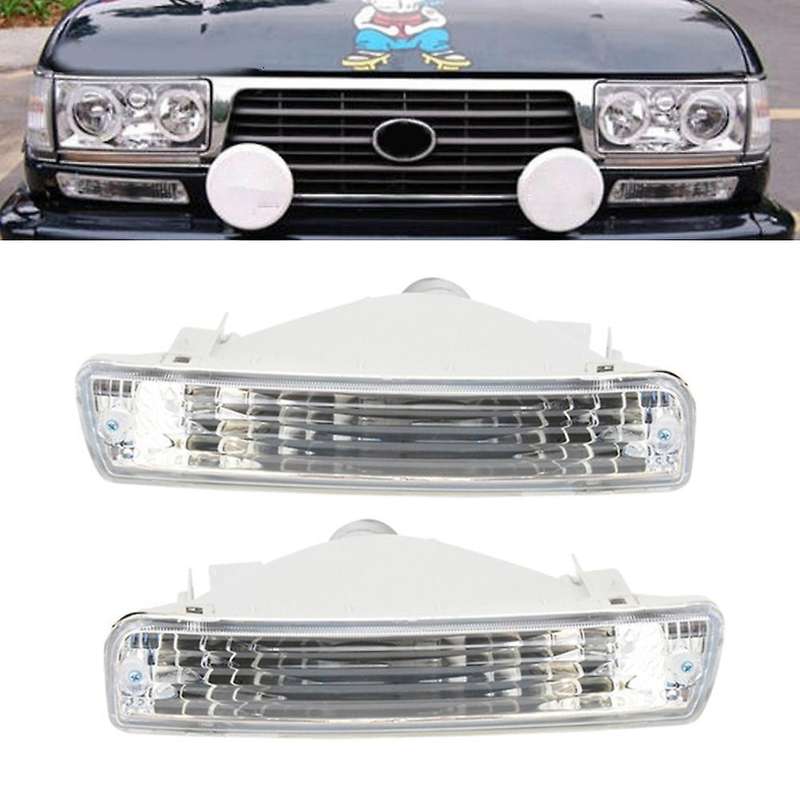 Car Front Bumper Turn Signal Lamp for Land Cruiser 80 Series 1991-1998 LC80 FJ80 FZJ80 HDJ80 HZJ80 4
