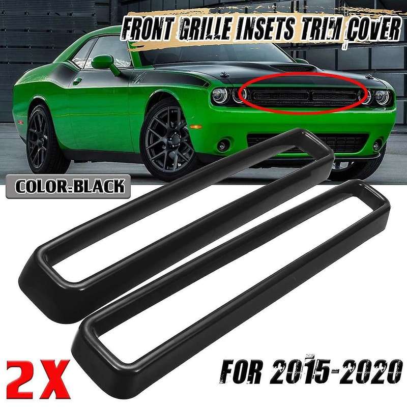 Car Front Bumper Upper Center Racing Grille Grill Moulding Cover Trim Protector for 2015-2020