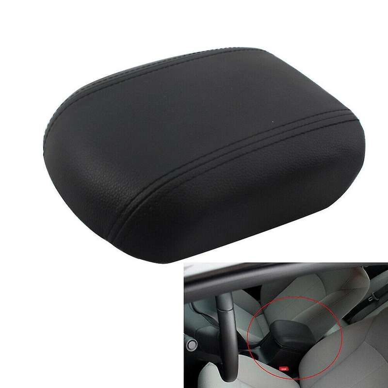 Car Front Center Console Arm Rest Lid Black Armrest Cover for 2009-2014 96931638
