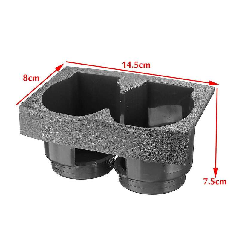 Car Front Center Console Dual Water Cup Holder Insert Grey 68430-VB100 for Patrol Early Y61