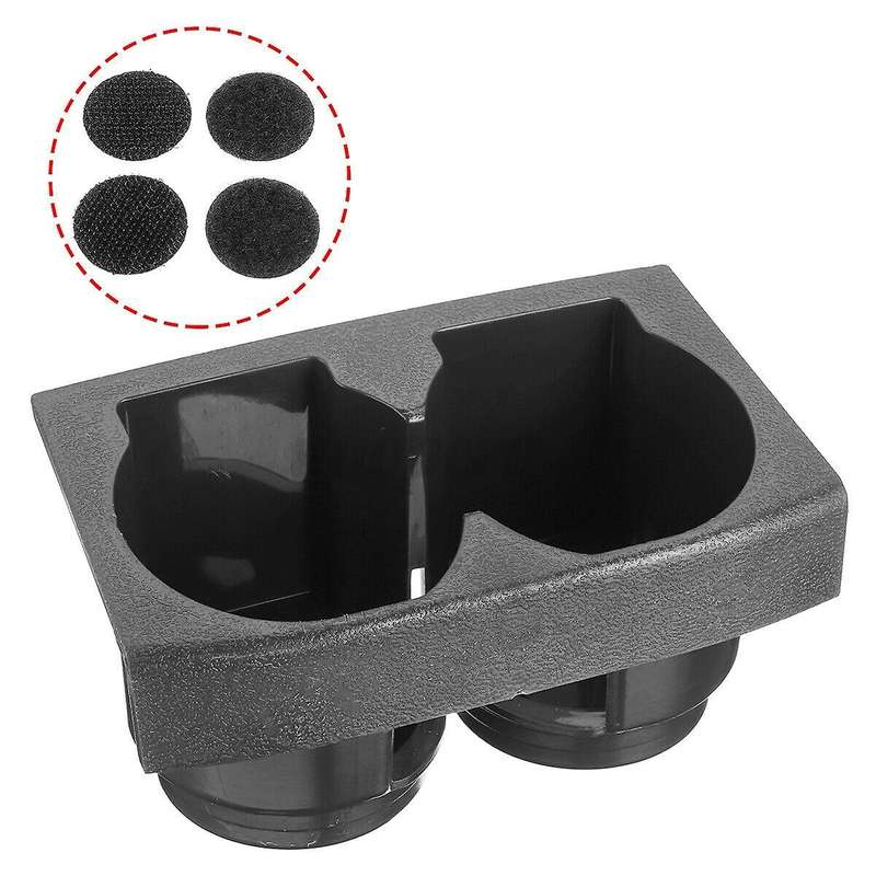 Car Front Center Console Dual Water Cup Holder Insert Grey 68430-VB100 for Patrol Early Y61