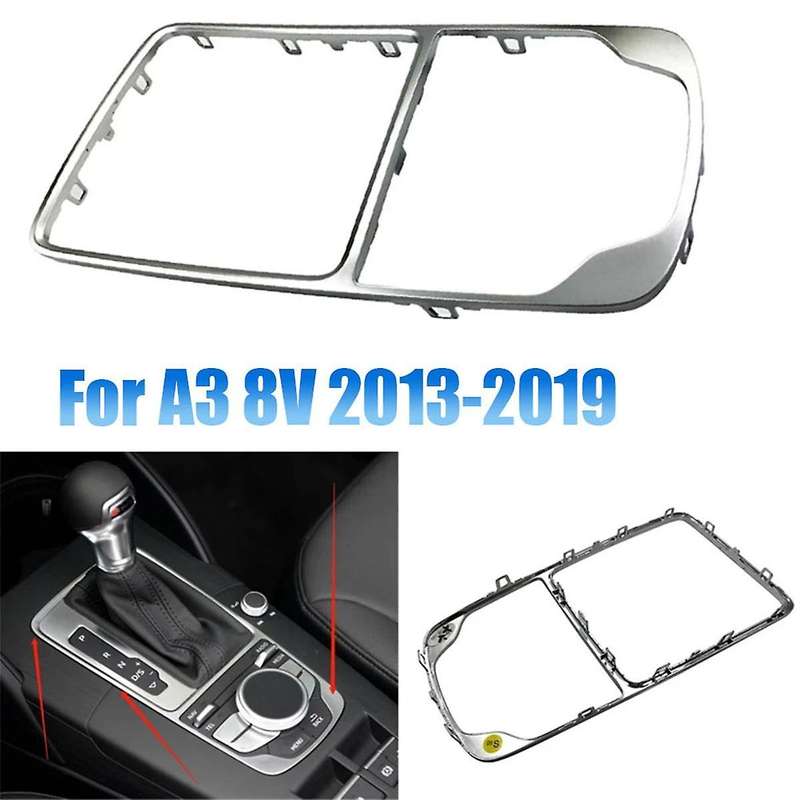 Car Front Console Chrome Gear Shift Knob Frame Surround Trim 8V0864260A for A3 S3 RS3 2013-2020 8V0-