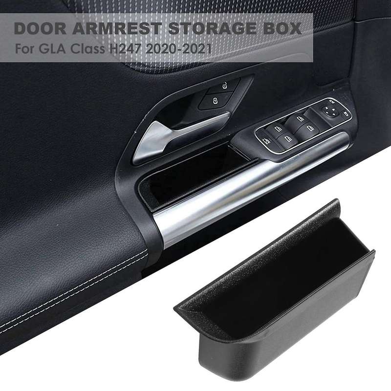 Car Front Door Armrest Storage Box for GLA Class H247 2020-2021 Container Holder Stowing Tidying