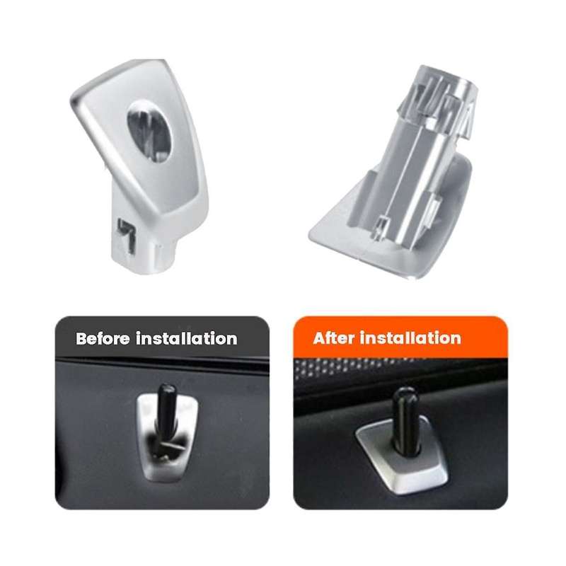 Car Front Door Pin Cover Base Trim 51417398806 for 7 Series G11 G12 2015-2022 Door Lock Knob Cover B