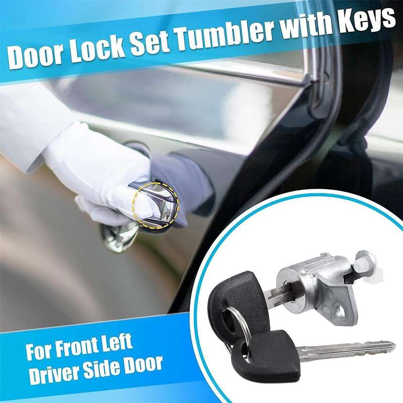 Car Front Door Locks Cylinder Ignition Switch Lock Kit with Key 19121155 89022371 for 2006-2012