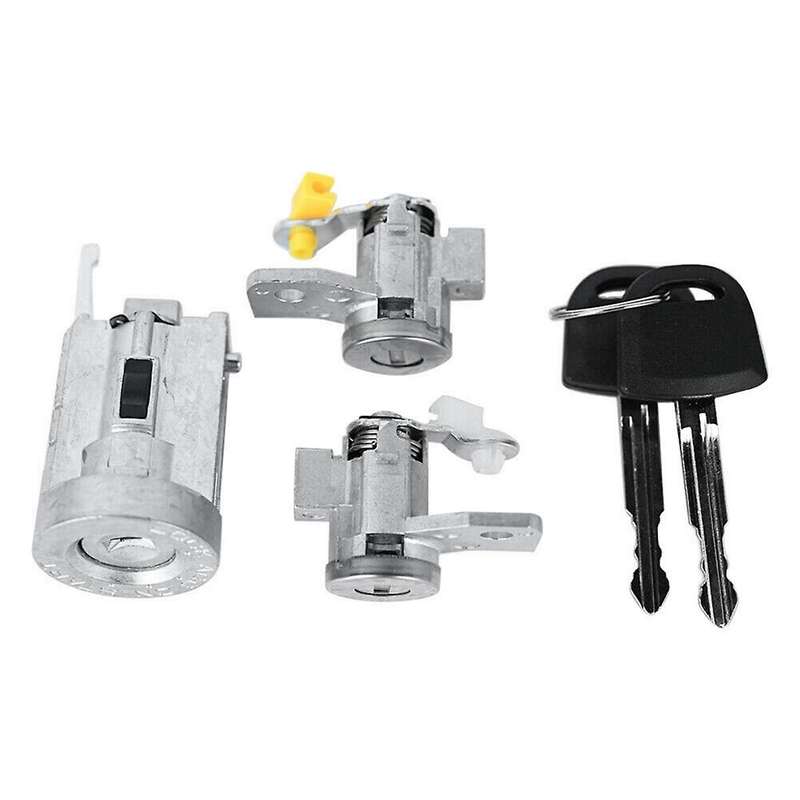Car Front Door Locks Cylinder Ignition Switch Lock Kit with Key 19121155 89022371 for 2006-2012