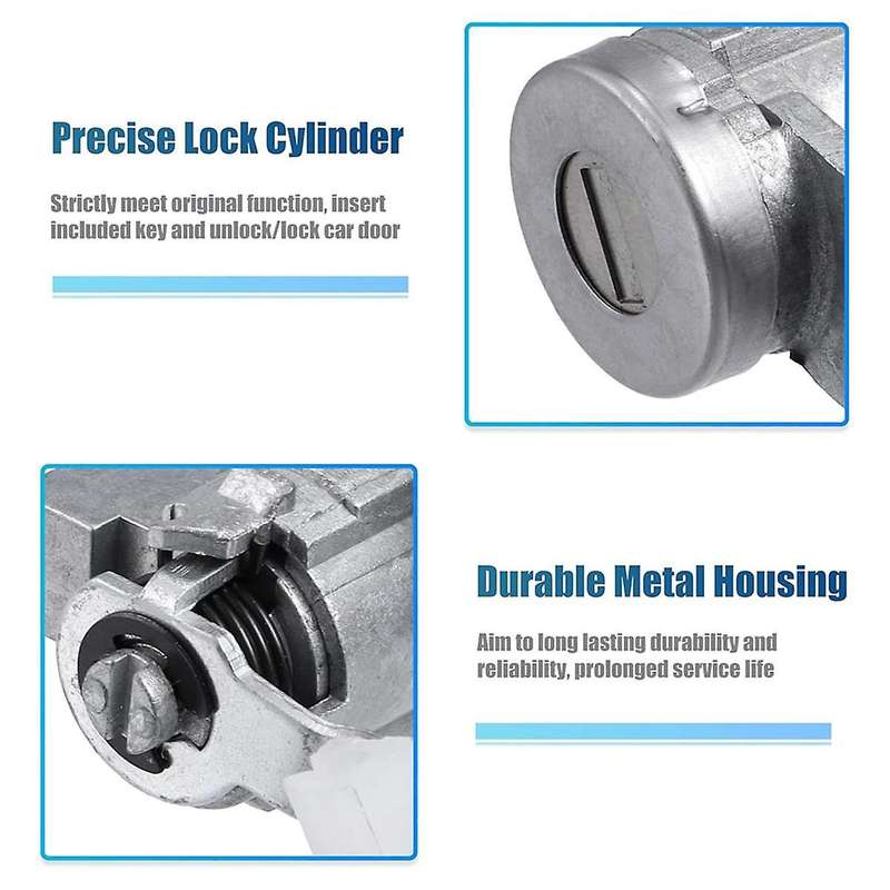 Car Front Door Locks Cylinder Ignition Switch Lock Kit with Key 19121155 89022371 for 2006-2012