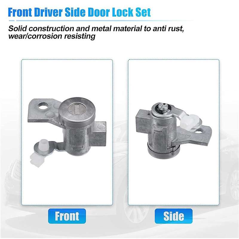 Car Front Door Locks Cylinder Ignition Switch Lock Kit with Key 19121155 89022371 for 2006-2012