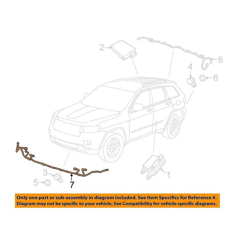 Car Front Fascia Wiring Harness 68143109AB for Grand 2014-2015 Car Accessories